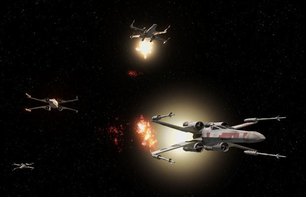 X-wings in combat